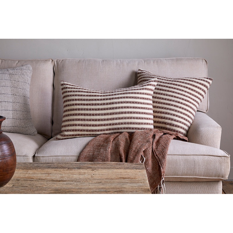 Sanval Wool Cushion Cover – Burgundy