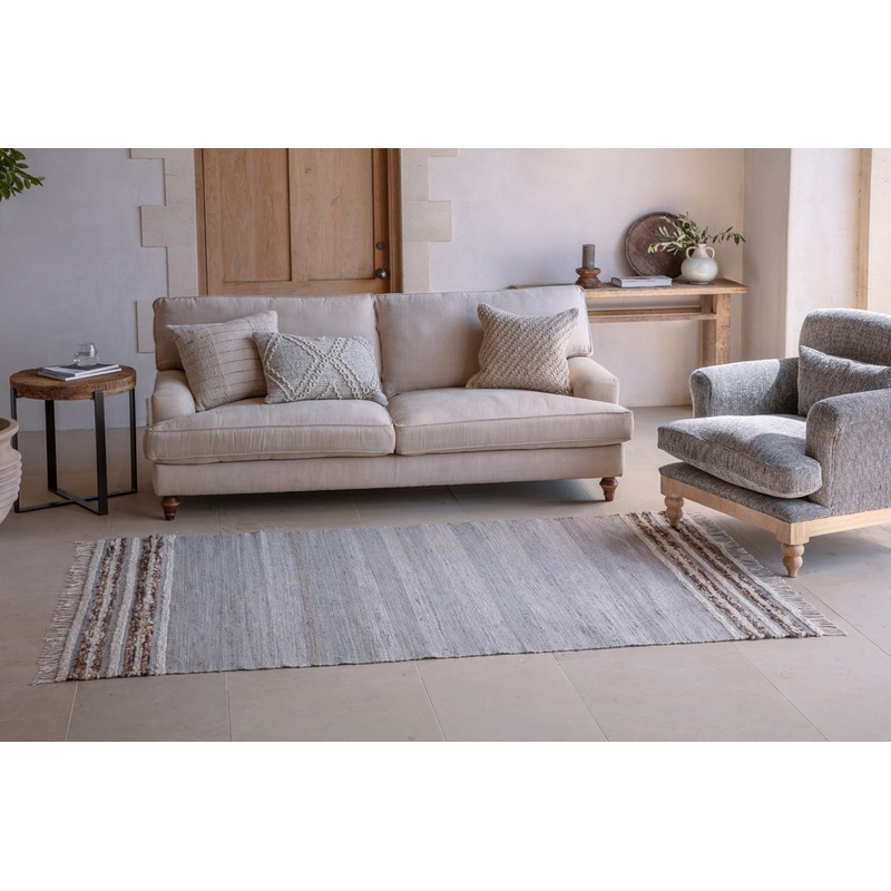 Aadita Jute & Wool Rug – Grey|Grey|150 x 240 cm|200 x 300 cm