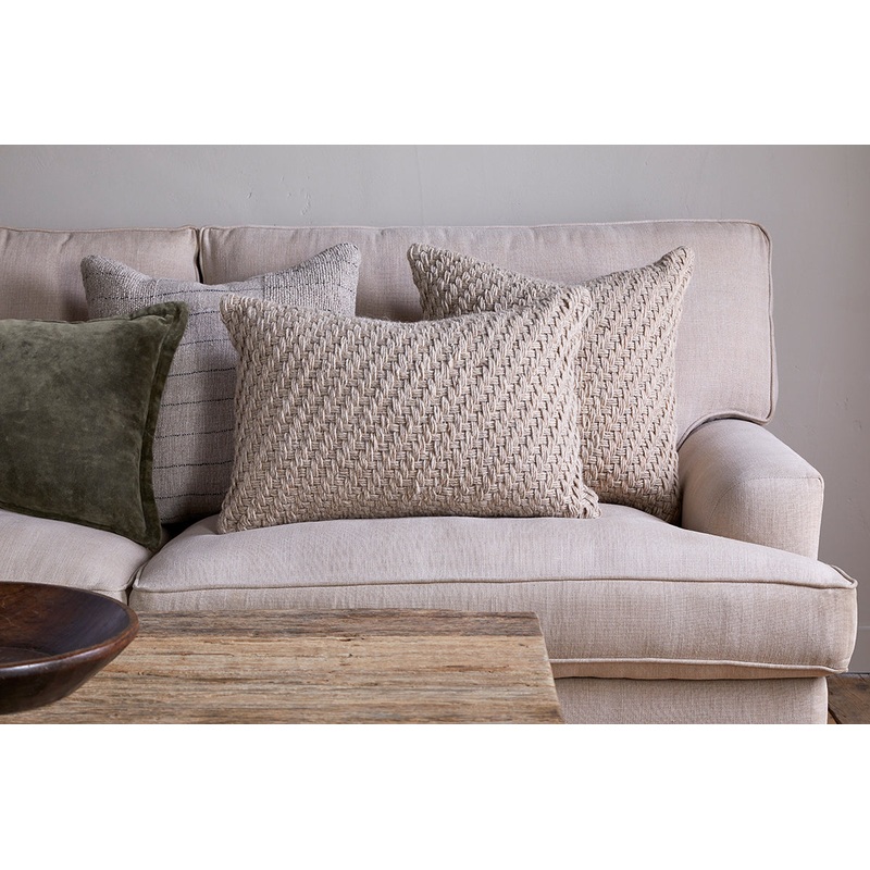AtifaCotton & Wool Cushion Cover – Natural