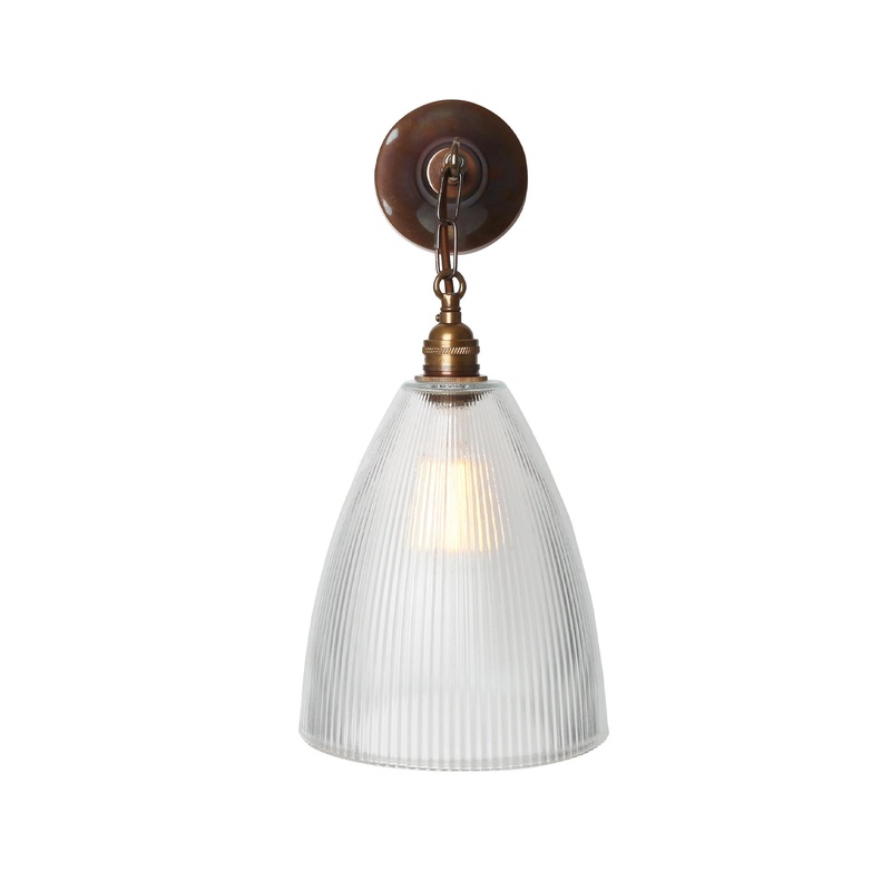 Fend Vintage Prismatic Glass Wall Sconce