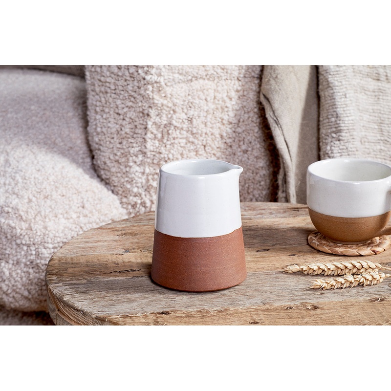 Mali Slanting Jug – White|White|11.5 x 9.5 x 9.5cm
