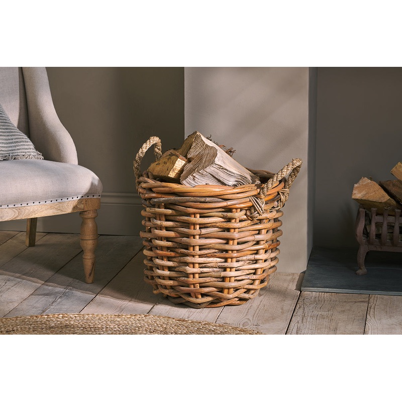 Rattan Chunky Basket|Natural Rattan|Small 40 x 47cm (dia)