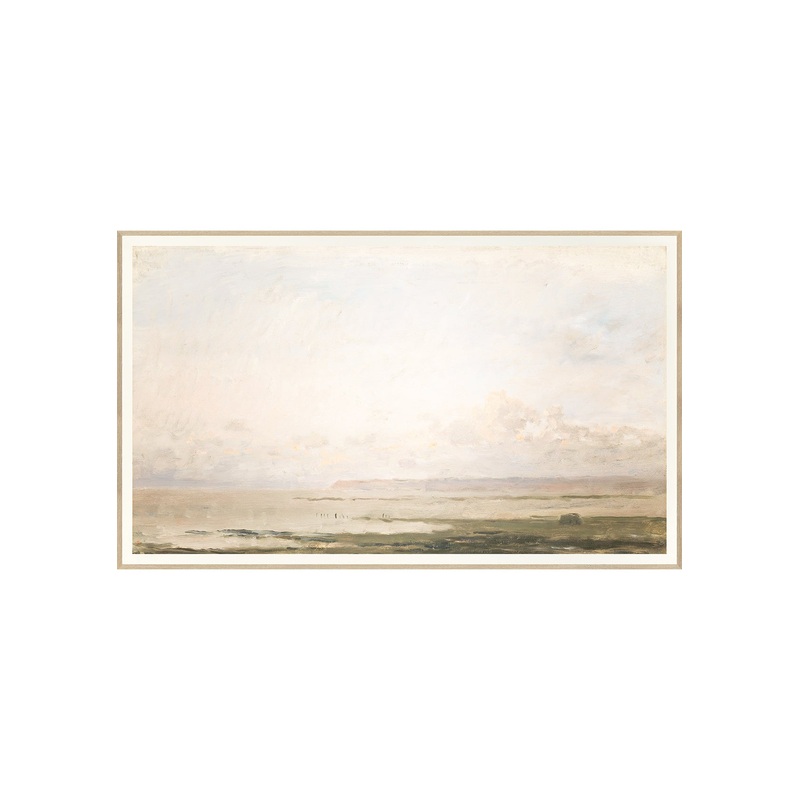 Sunset Tides|White Oak Frame|Framed Canvas