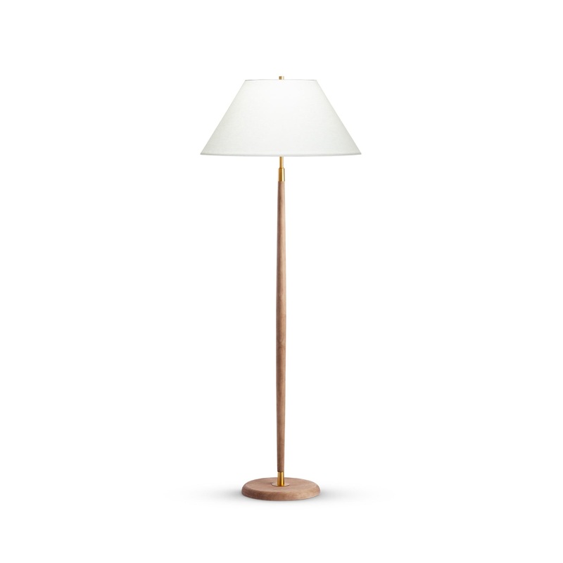 Landel Floor Lamp|Off-White Linen Shade (Empire)|Off-White Linen Shade (Drum)|Off-White Linen Shade (Tapered Drum)