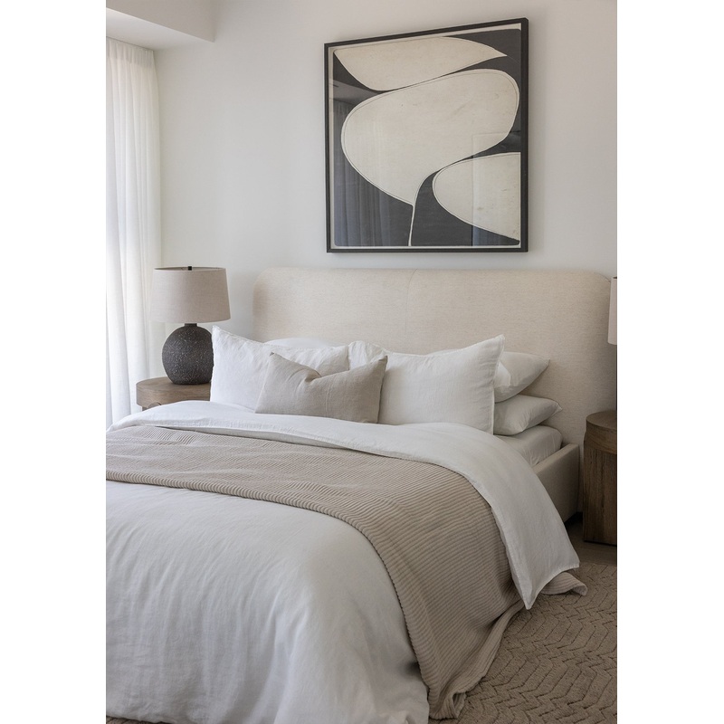 Mara Linen Bed Frame|Queen|King