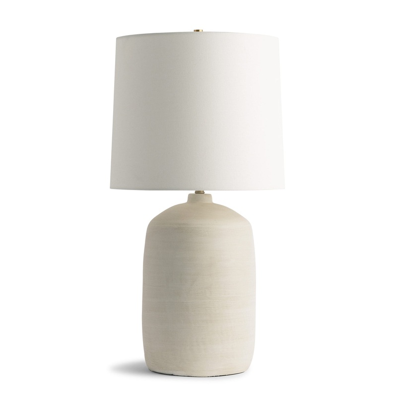 Orson Table Lamp|Off-White Linen Shade|Off-White Cotton Shade