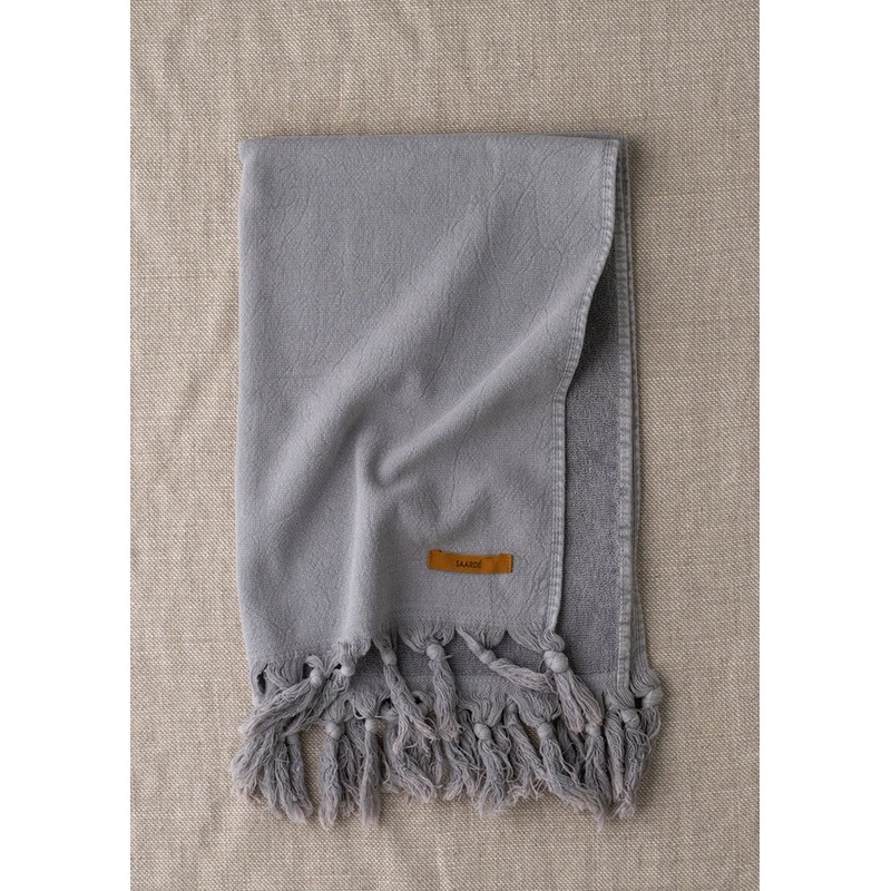 Pale Grey Vintage Wash Hand Towel