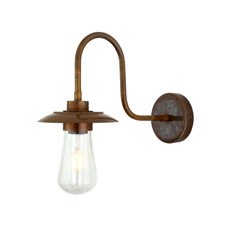 Ren Brass Swan Neck Wall Sconce