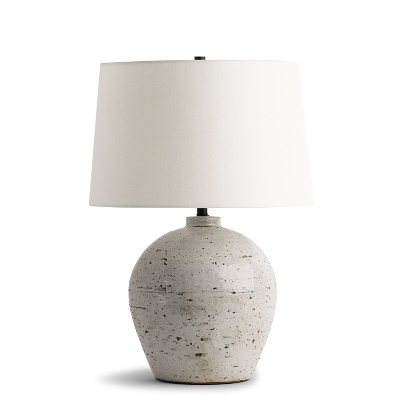 Wyn Table Lamp|Off-White Linen|Off-White Cotton
