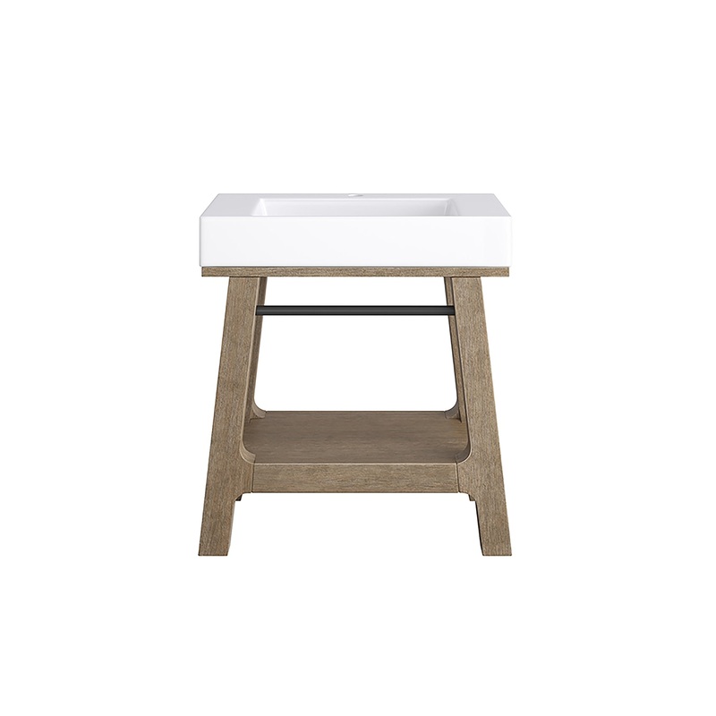 Arlo Single Vanity|31.5″|36″|Glossy White|Matte Black
