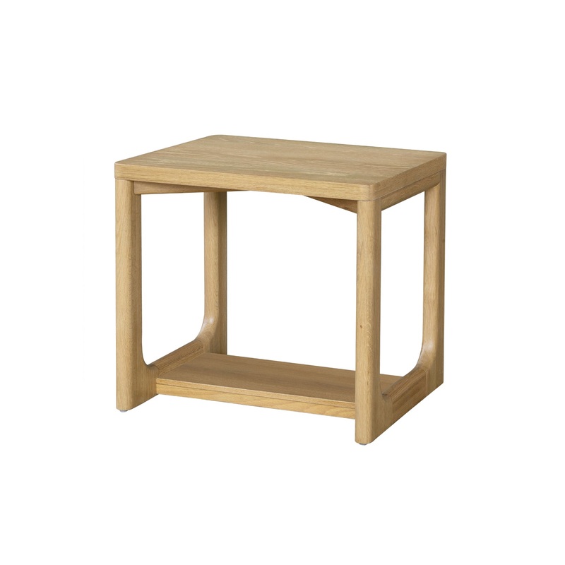 Maisie End Table|Natural Oak|Black Stained Oak