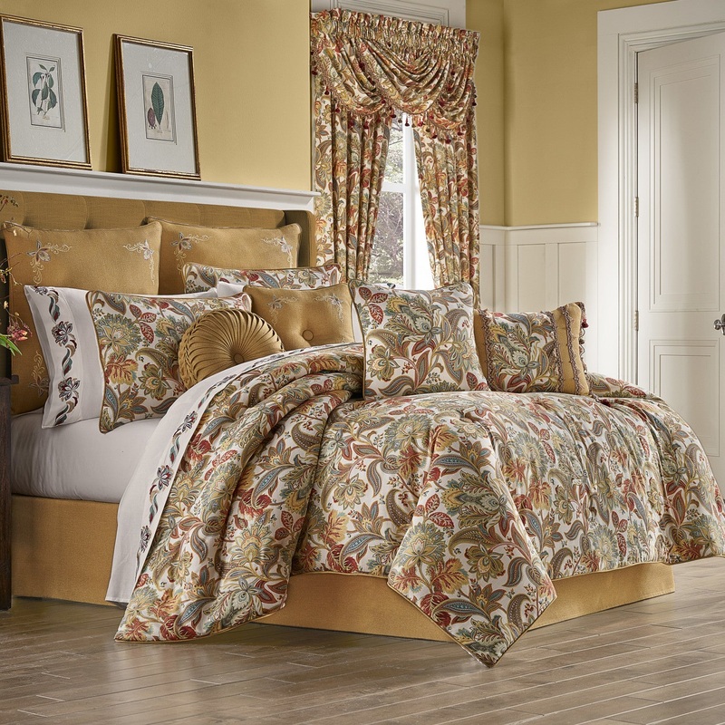 August Comforter Set|California King 4Pc. Comforter Set|King 4Pc. Comforter Set|Queen 4Pc. Comforter Set|Multi