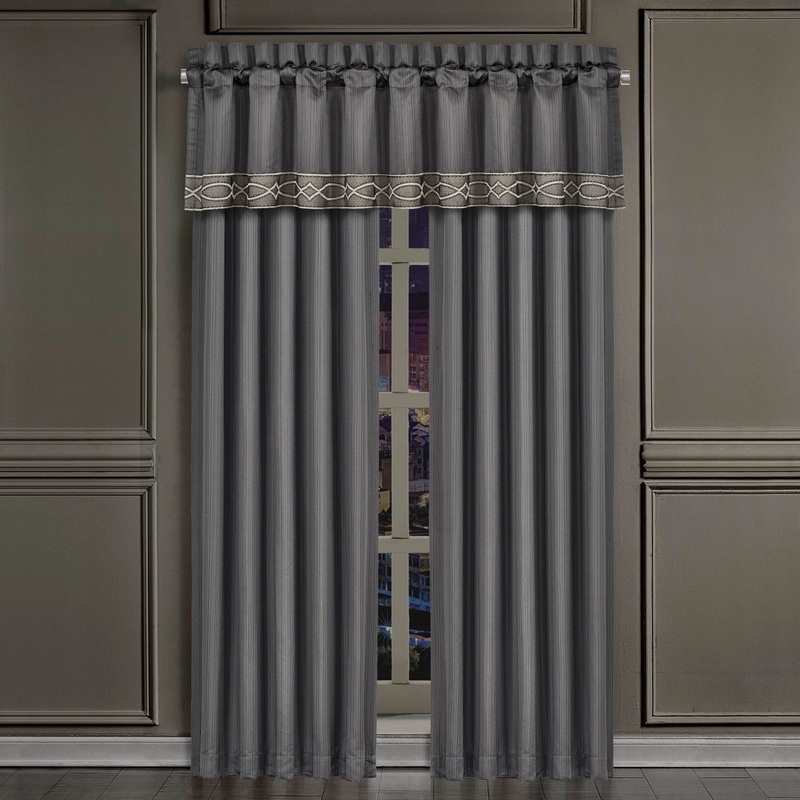 Deco Window Panel Pair|84″ Window Panel Pair|Charcoal
