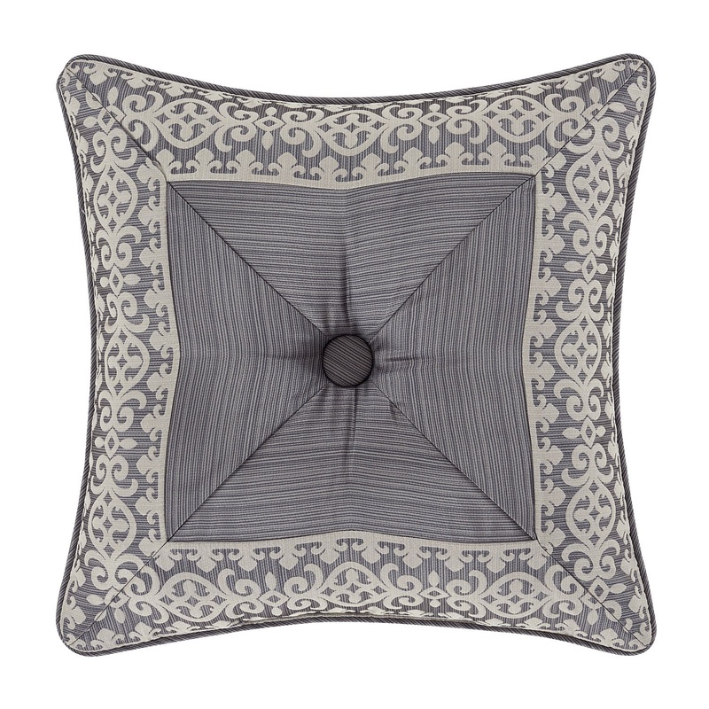 Houston 18 Square Embellished Decorative Throw Pillow