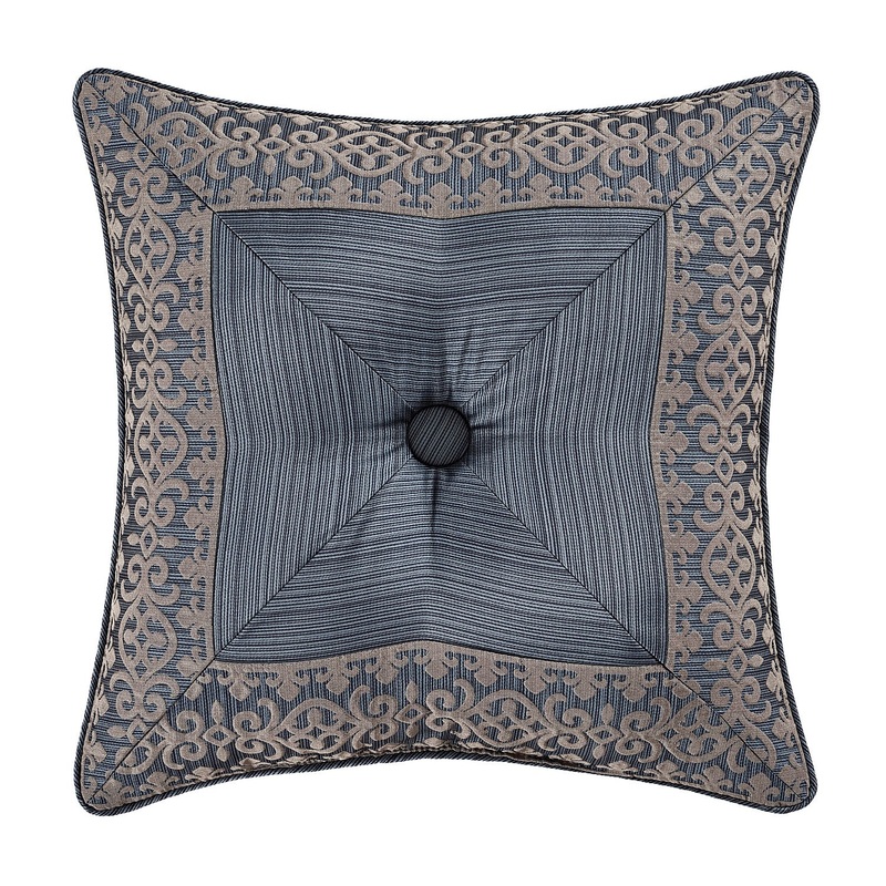Leah 18 Square Embellished Decorative Throw Pillow