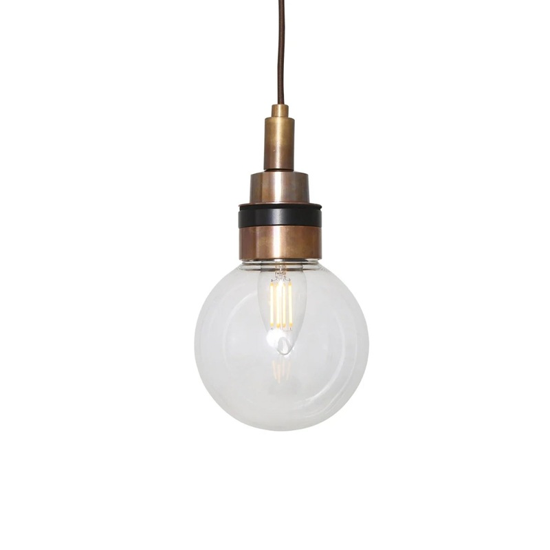 Loch Small Glass Globe Bathroom Pendant
