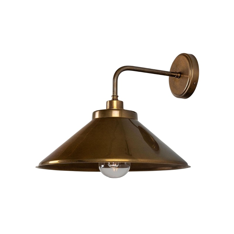 Nerissa Brass Bathroom Wall Sconce