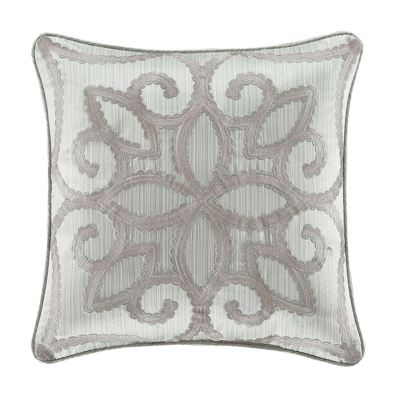 Nouveau 18 Square Embellished Decorative Throw Pillow