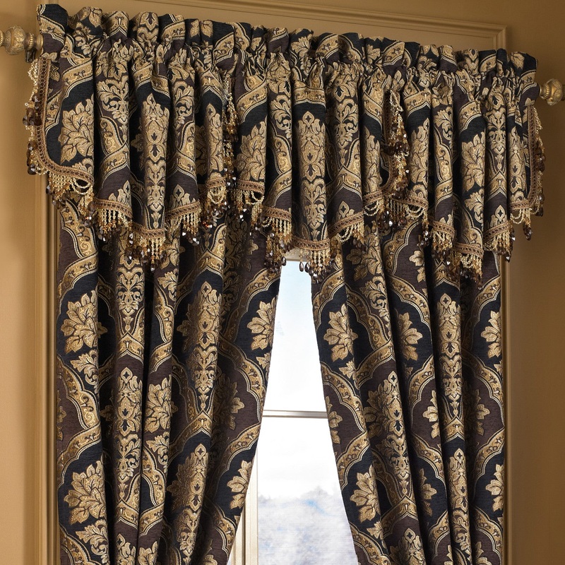 Reilly Window Ascot Valance|Window Ascot Valance|Black