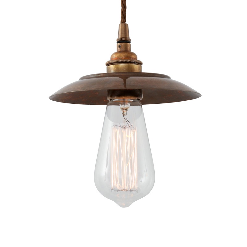 Reznor Industrial Brass Pendant Light