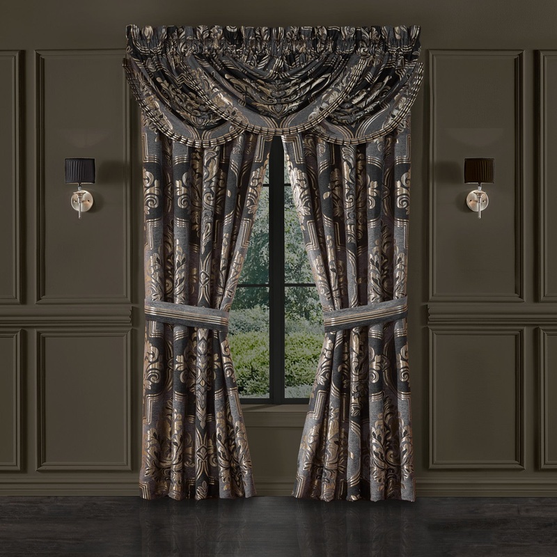 Savoy Window Panel Pair|84″ Window Panel Pair|Pewter