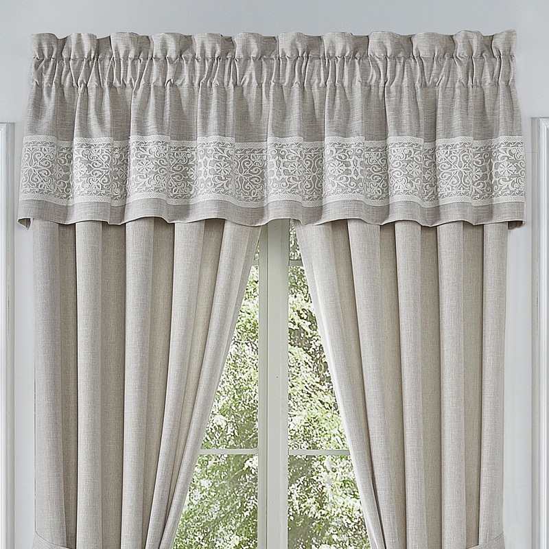 Aimee Window Straight Valance|Window Straight Valance|Beige