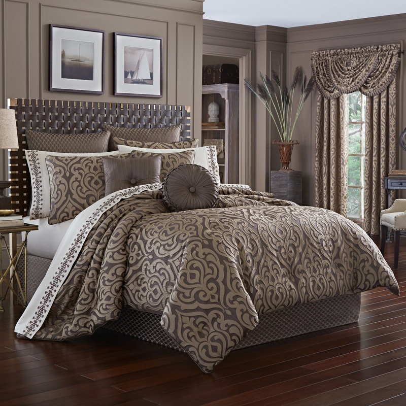 Astoria Comforter Set|Queen 4Pc. Comforter Set|King 4Pc. Comforter Set|California King 4Pc. Comforter Set|Mink