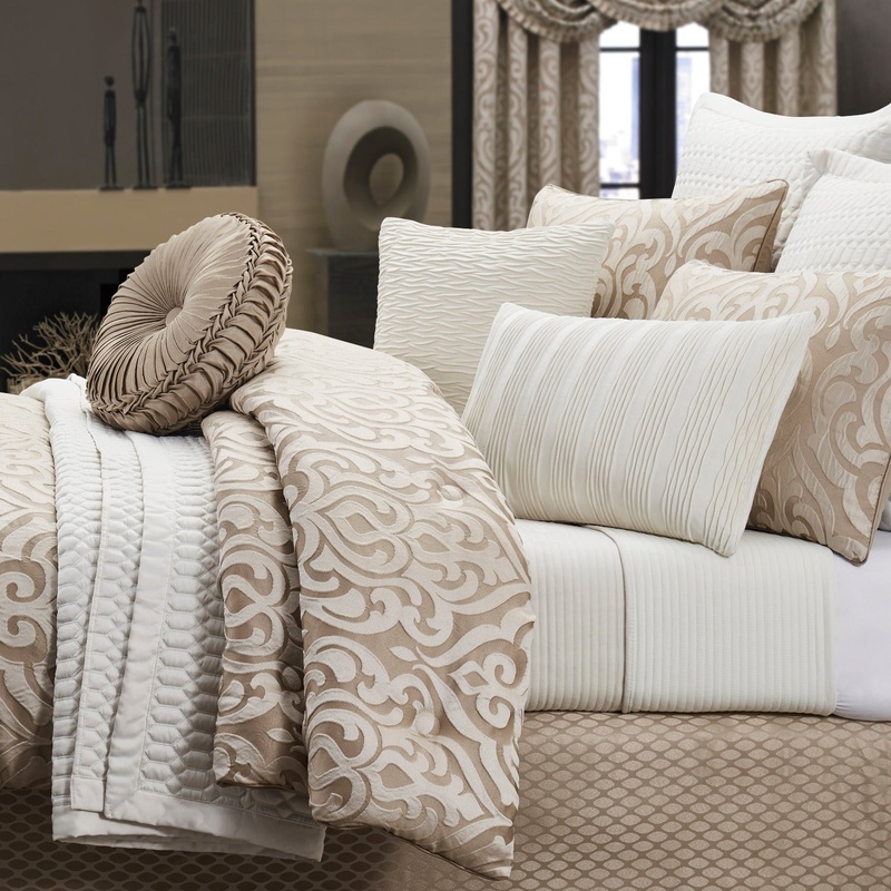 Astoria Comforter Set|Queen 4Pc. Comforter Set|King 4Pc. Comforter Set|California King 4Pc. Comforter Set|Sand
