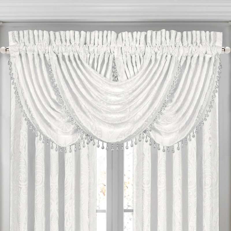 Bianco Window Waterfall Valance