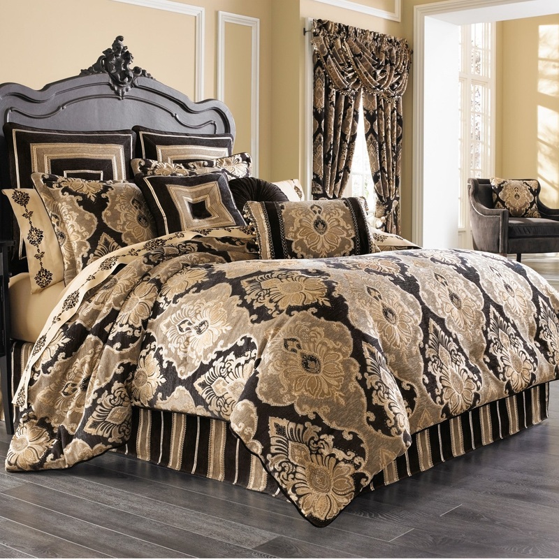Bradshaw Comforter Set|Queen 4Pc. Comforter Set|King 4Pc. Comforter Set|California King 4Pc. Comforter Set|Black
