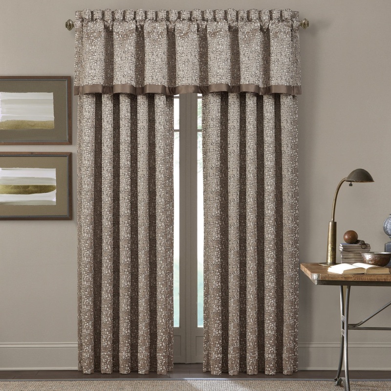 Cracked Ice Window Panel Pair|84″ Window Panel Pair|Taupe