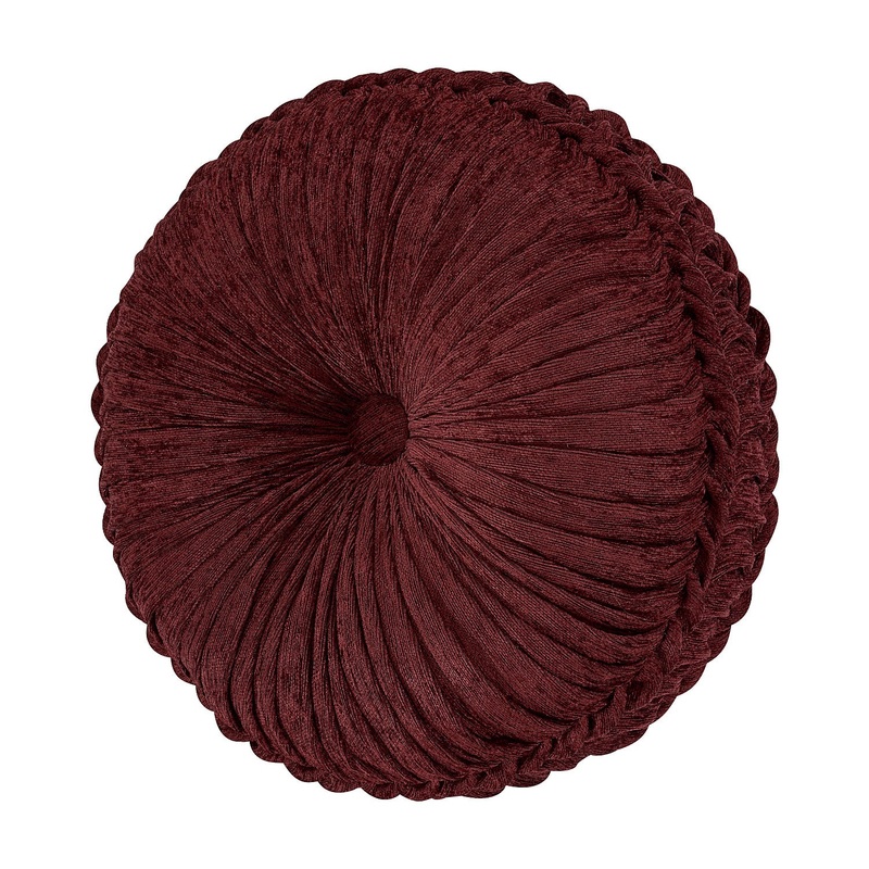 Garnet Tufted Round Decorative Throw Pillow