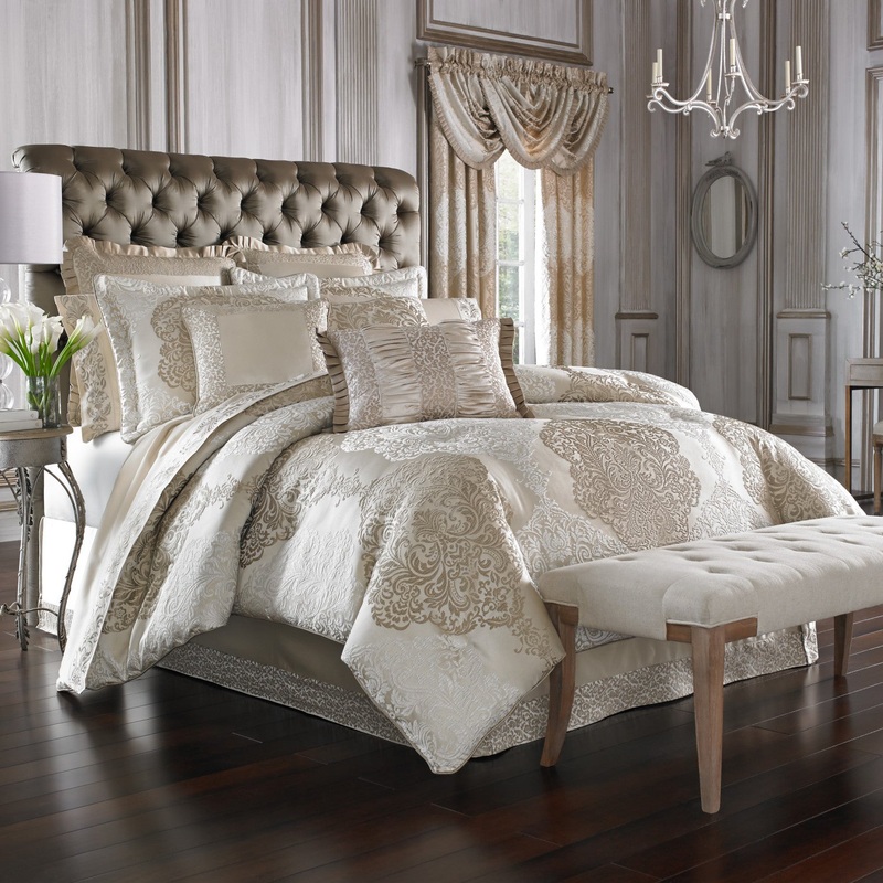 La Scala Comforter Set|Queen 4Pc. Comforter Set|King 4Pc. Comforter Set|California King 4Pc. Comforter Set|Gold