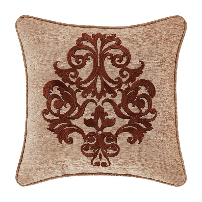 Luciana 18 Square Embellished Decorative Throw Pillow