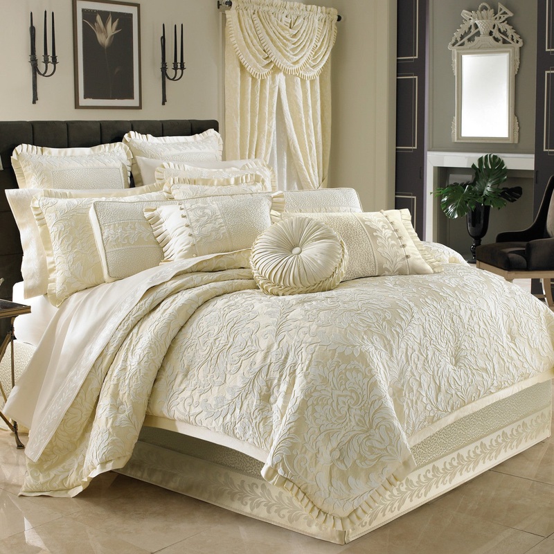 Marquis Comforter Set|Queen 4Pc. Comforter Set|King 4Pc. Comforter Set|California King 4Pc. Comforter Set|Ivory