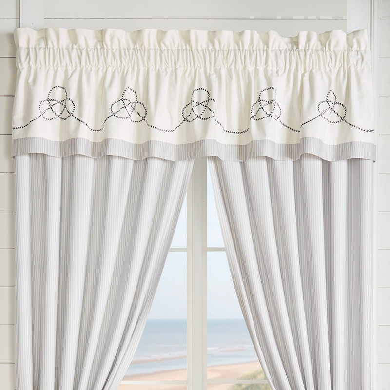 Shore Window Straight Valance|Window Straight Valance|Ivory