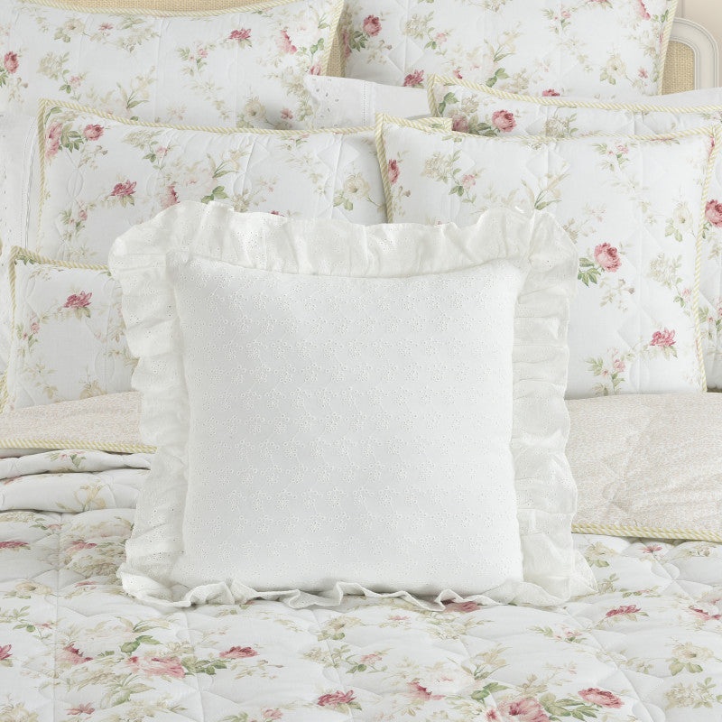 Amalia 16 Square Embellished Decorative Throw Pillow