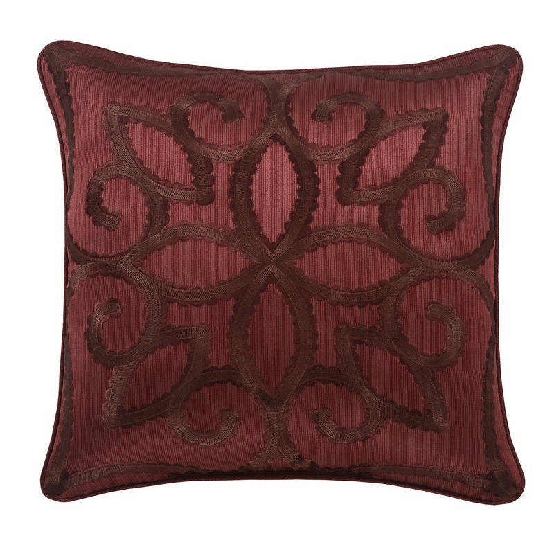 Chianti 18 Square Embellished Decorative Throw Pillow