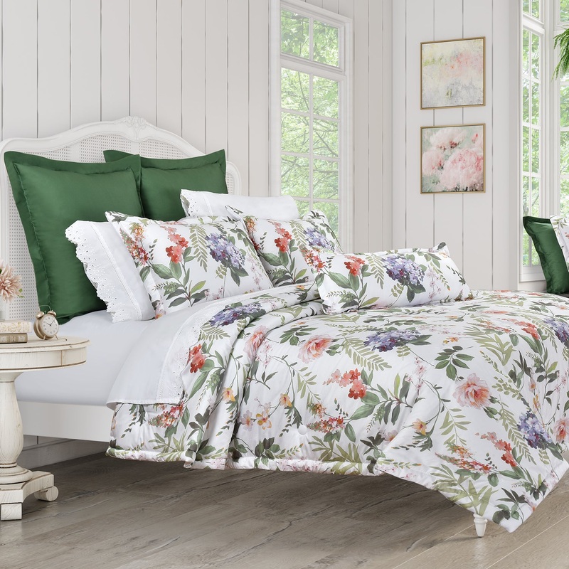 Clara Comforter Set|Full/Queen 3Pc. Comforter Set|King/Cal King 3Pc. Comforter Set|Ivory