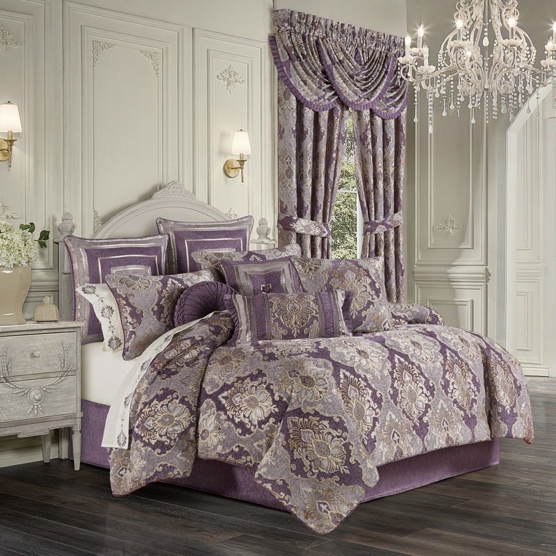 Dominique Comforter Set|King 4Pc. Comforter Set|California King 4Pc. Comforter Set|Queen 4Pc. Comforter Set|Lavender