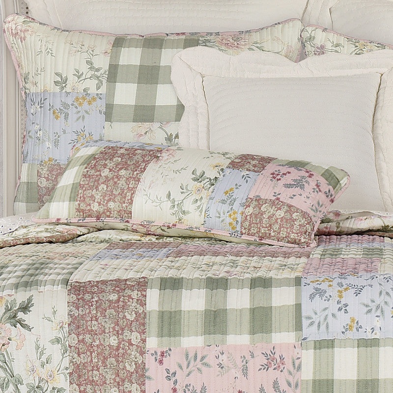 Eloise Quilted Boudoir Decorative Throw Pillow
