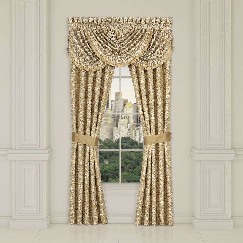 Lazlo Window Panel Pair|84″ Window Panel Pair|Ivory|Gold