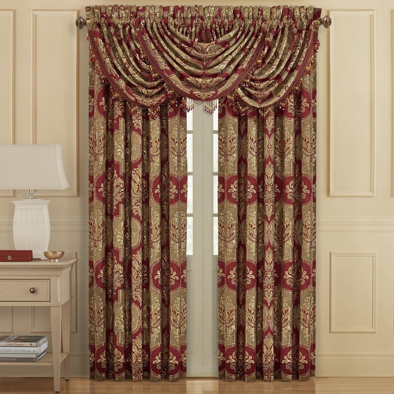 Maribella Window Panel Pair|84″ Window Panel Pair|95″ Window Panel Pair|Crimson