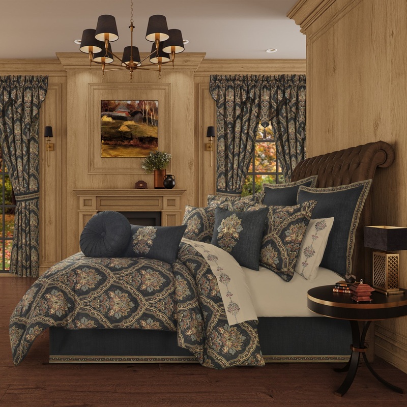 Michalina Comforter Set|Queen 4Pc. Comforter Set|King 4Pc. Comforter Set|California King 4Pc. Comforter Set|Black