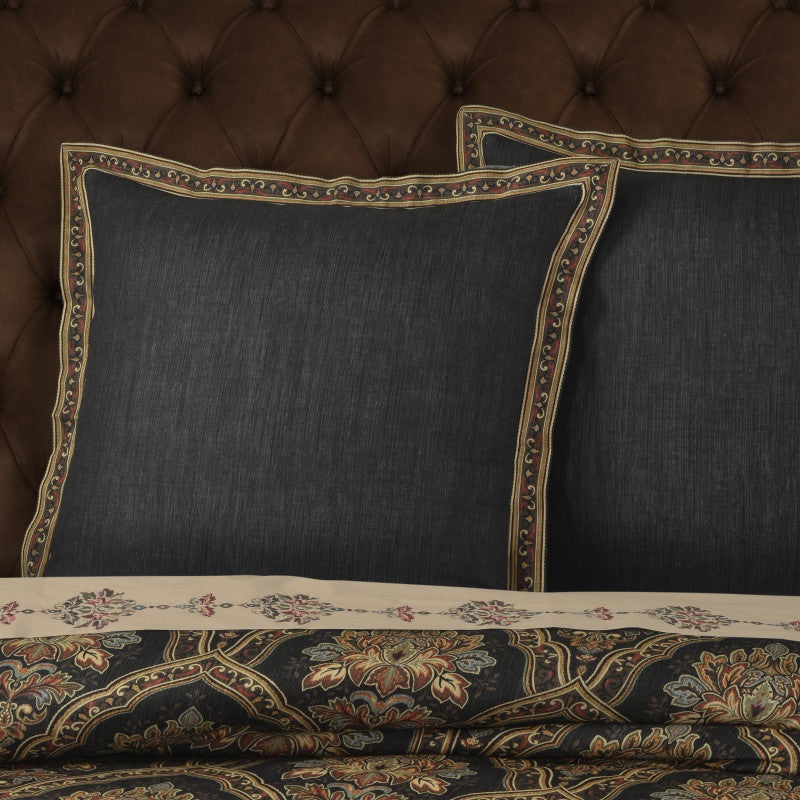Michalina Euro Sham|Euro Sham|Black