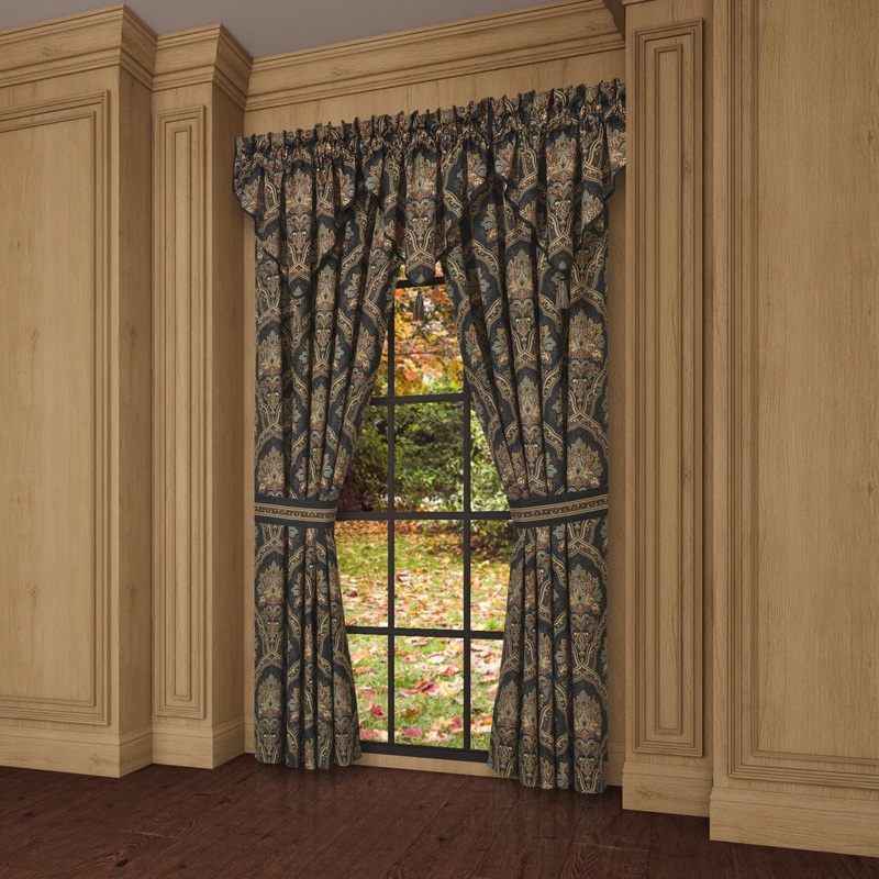 Michalina Window Panel Pair|95″ Window Panel Pair|Black