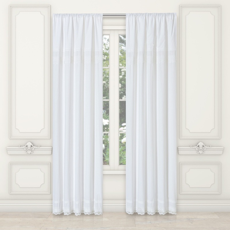 Samantha Window Panel Pair|84″ Window Panel Pair|White