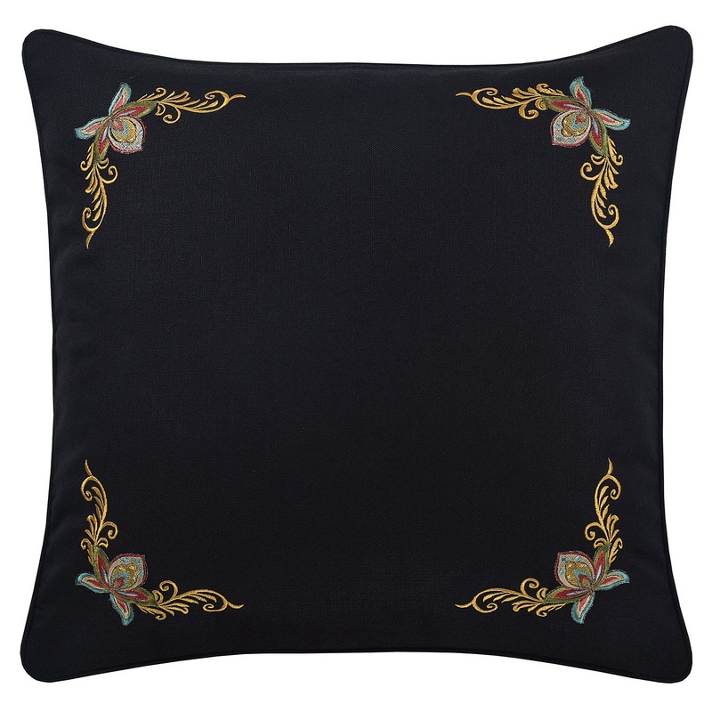 Stefania Euro Sham|Euro Sham|Black