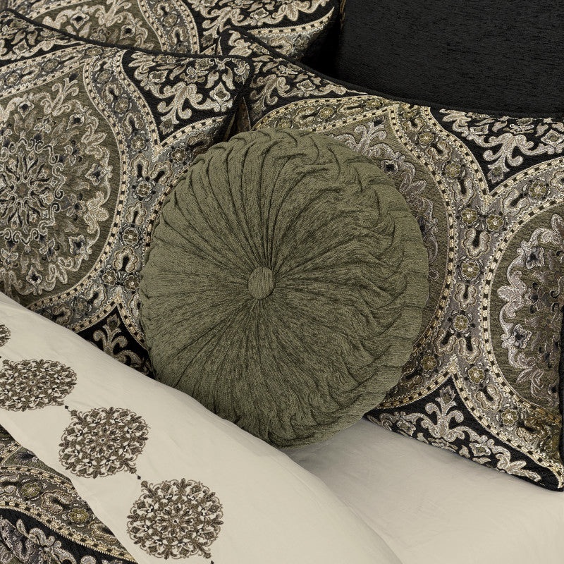 Terra Tufted Round Decorative Throw Pillow