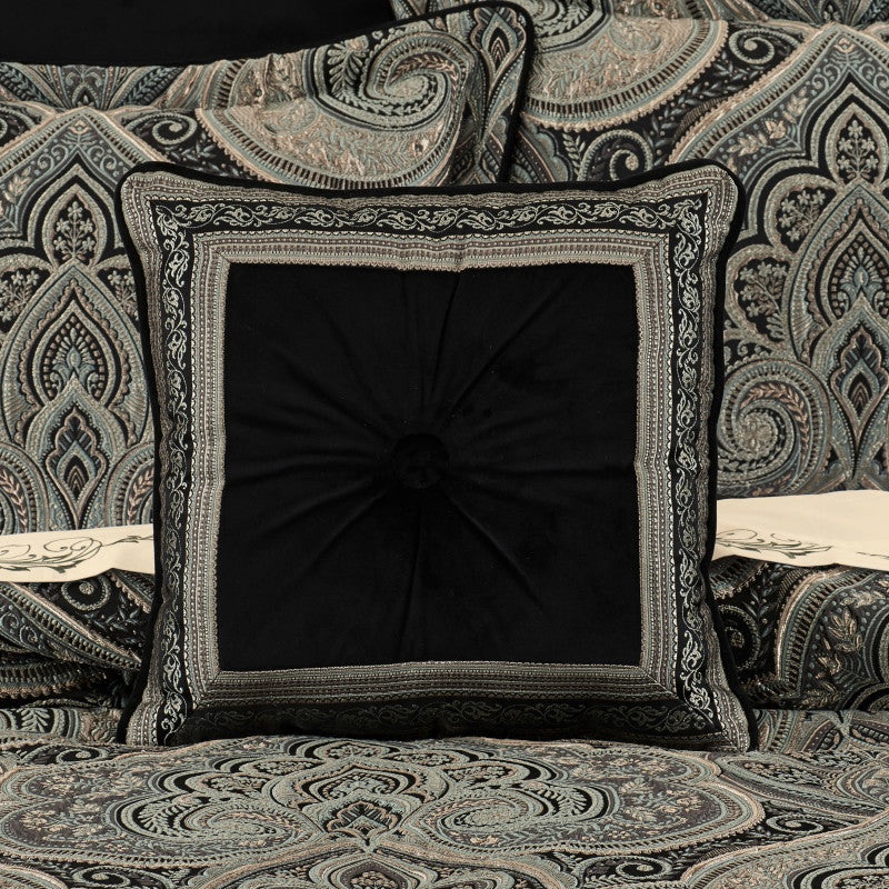 Vincenzo 18 Square Embroidered Throw Pillow
